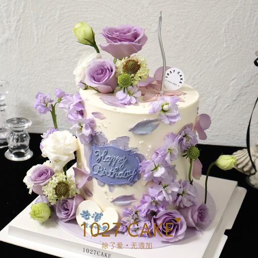 1027CAKE  | 紫色系鲜花蛋糕（需提前2-3天预订） 商品图1