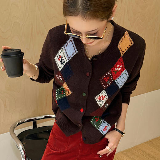 【预售7天】良木礼羊毛开衫（D25102317F） 商品图0