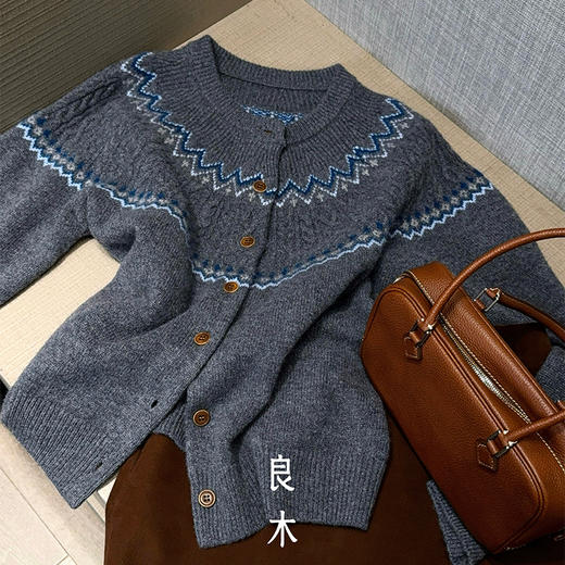 【预售7天】良木礼山羊绒开衫（D25103437F） 商品图4