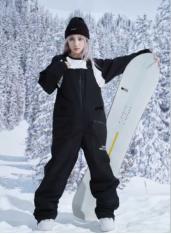 ISEEMIGGA雪服暗影黑基础款背带裤 商品图0