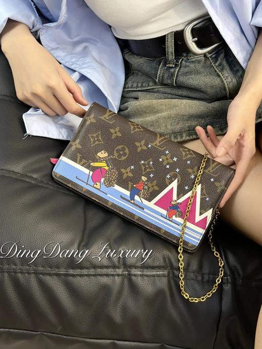 LV 圣诞 滑雪系列 老花 woc 链条包 商品图4