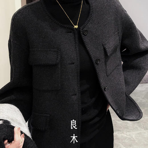 【预售7天】良木礼绵羊毛短外套（D25102837） 商品图3