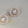 SpoiledBrat Jewelry花环系列 | 灰珍珠斜长石/月光石/尖晶石耳钉 商品缩略图7