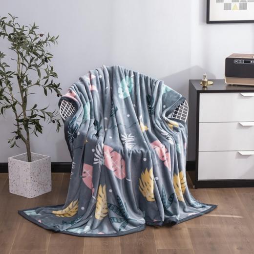 （感恩季直播）洁丽雅 唯美森叶盖毯100*150cm 商品图2