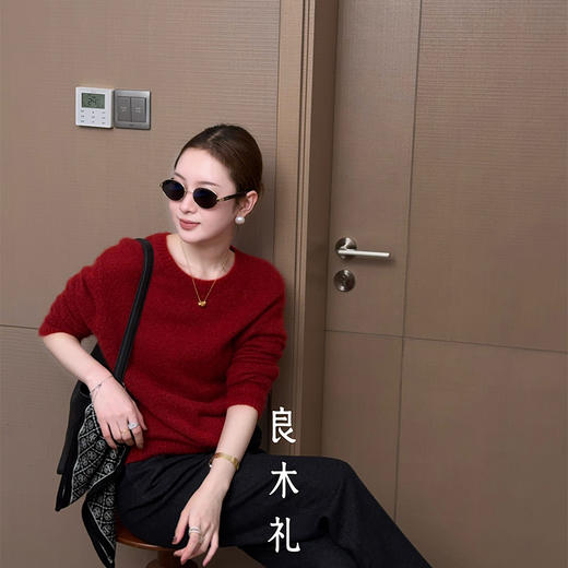 【预售7天】良木礼山羊绒上衣（D25102303F） 商品图1