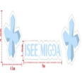ISEEMIGGA复蓝色十字防冻贴