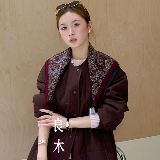 【预售7天】良木礼圆领抽绳外套（D25103433） 商品图1