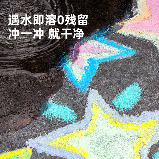 美乐童年幻彩大粉笔水溶性无尘无毒儿童彩色粉笔套鲜艳黑板报不脏手板报专用白色粉笔手指保护套粗粉笔握笔器 商品图8
