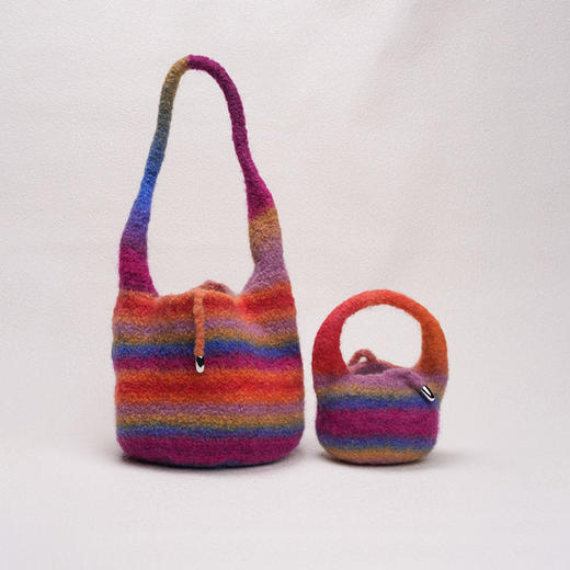 订购7周到｜PARTY-橙色 紫色 壶铃子母ruarua包组合（含三件）［印尼设计师］ 商品图1