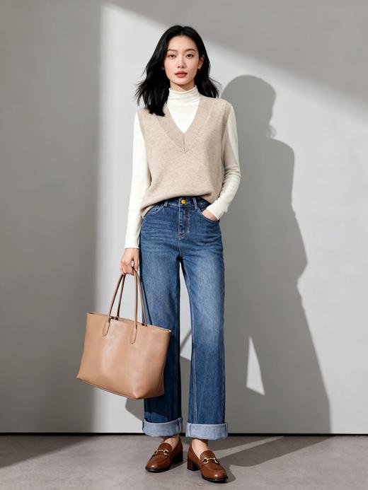 L1臣禾	知己羊绒马甲 针织背心JZ244090175 现货 商品图1