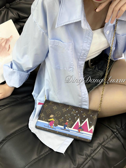 LV 圣诞 滑雪系列 老花 woc 链条包 商品图2