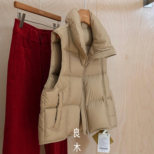【特价不退换】【预售7天】良木礼鹅绒马甲（D258350） 商品图4