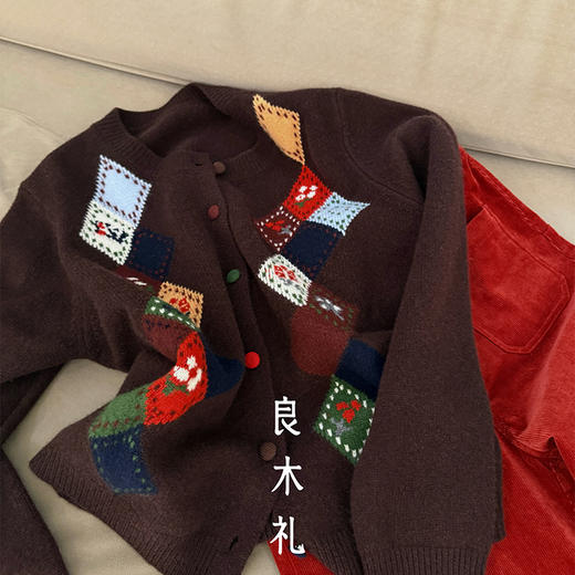 【预售7天】良木礼羊毛开衫（D25102317F） 商品图4