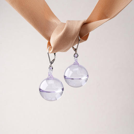 北京仓｜Lajewel-Small Droplet Short-薰衣草紫 耳环［泰国设计师］ 商品图0