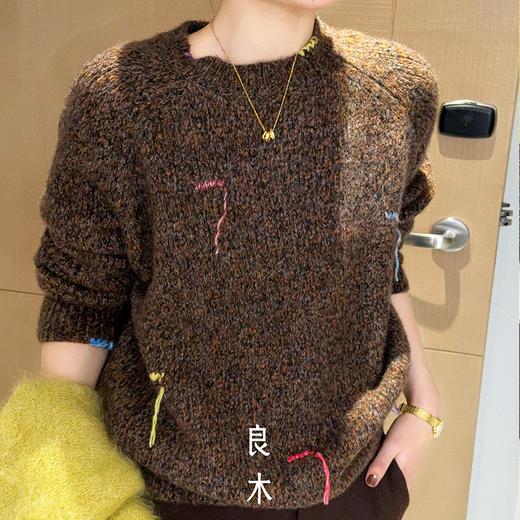 【预售7天】良木礼丝羊绒上衣（D25102831F） 商品图1