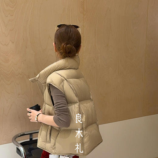 【特价不退换】【预售7天】良木礼鹅绒马甲（D258350） 商品图1