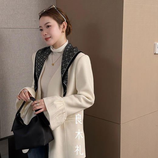 【预售7天】良木礼羊毛大衣（腰带）（D25103877） 商品图4