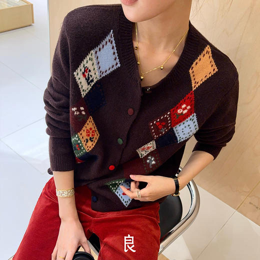 【预售7天】良木礼羊毛开衫（D25102317F） 商品图1