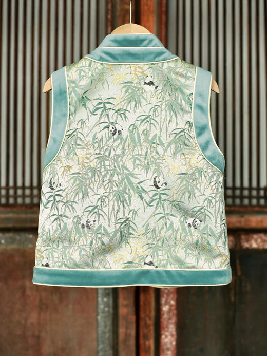 盛唐牡丹 | Kids 熊猫抱竹马甲 商品图6