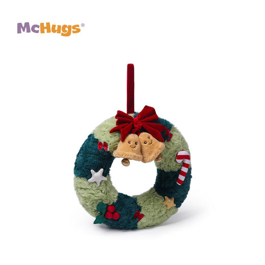 MChugs 圣诞花环 25CM 圣诞节玩偶毛绒娃娃礼物公仔 商品图2