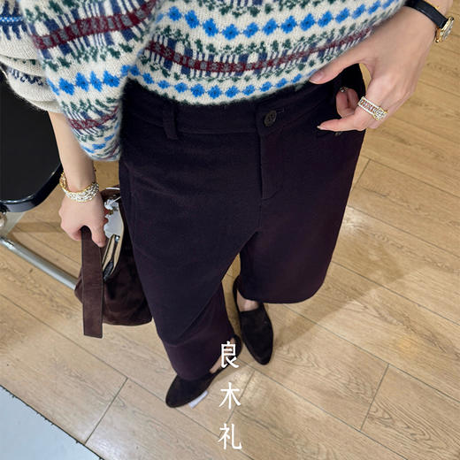 【预售7天】良木礼休闲九分裤（D25103892) 商品图1