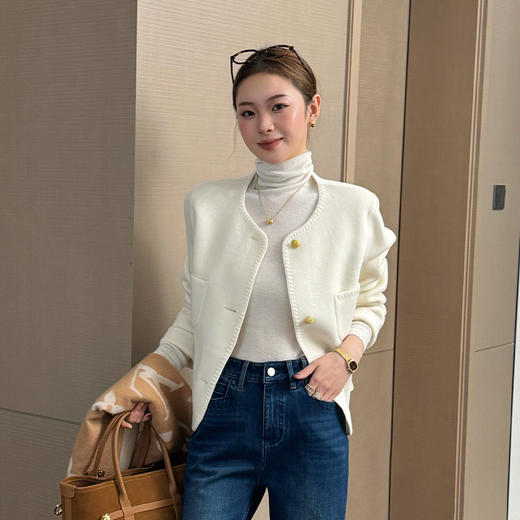 【特价不退不换】【预售7天】良木礼山羊绒短款外套（2812） 商品图4