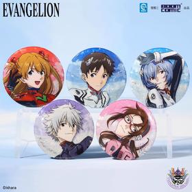 暴蒙 新世纪福音战士 EVA 碧落跃影系列 徽章 吧唧 5包/盒 国谷