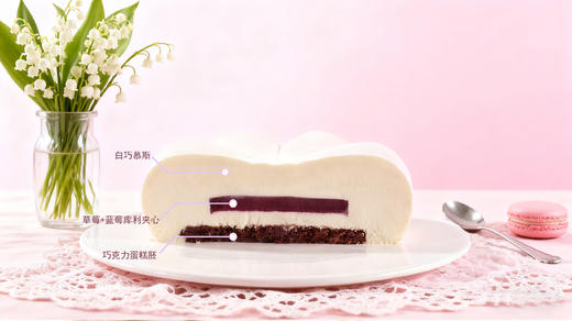 抱心小熊【动物奶油生日蛋糕】 商品图1