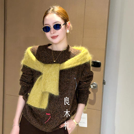 【预售7天】良木礼丝羊绒上衣（D25102831F） 商品图0