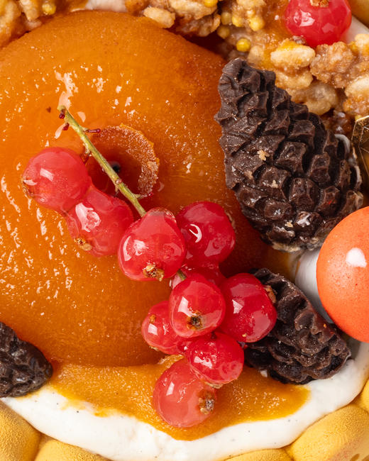 鲜果夏洛特牧野柿香慕斯生日蛋糕 商品图3