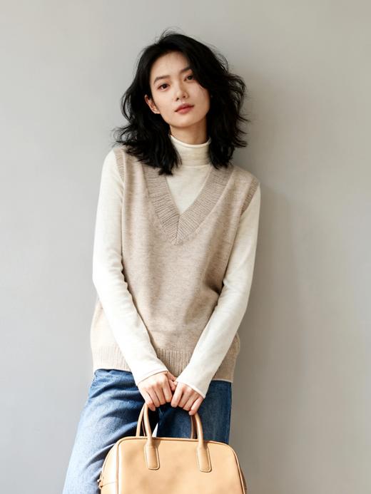 L1臣禾	知己羊绒马甲 针织背心JZ244090175 现货 商品图0