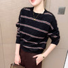 良木礼圆领条纹上衣（D25101682） 商品缩略图1