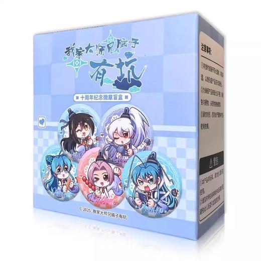 我家大师兄脑子有坑 十周年纪念 徽章 吧唧 A款 5包/盒 国谷 商品图0