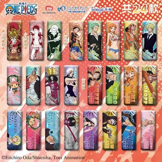 海贼王 航海王 德莱斯罗兹系列 长条徽章 吧唧 全24种 6包/盒 国谷 商品图0