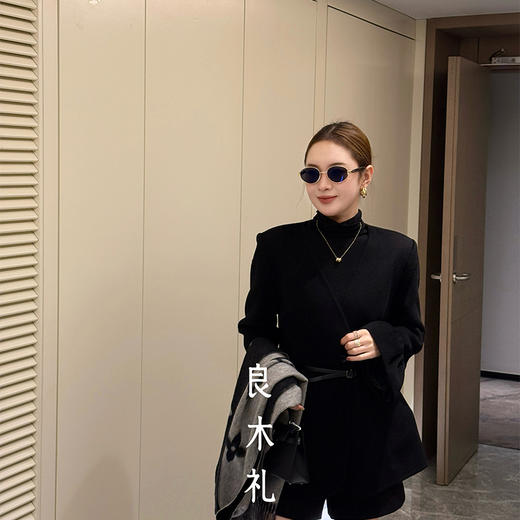 【预售7天】良木礼羊毛大衣（腰带）（D25103877） 商品图3