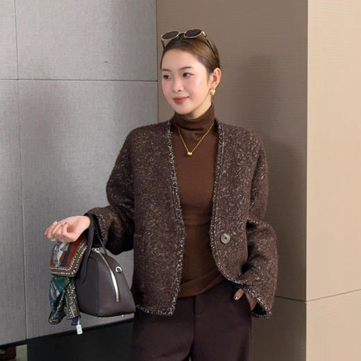 【特价不退不换】【部分现货】良木礼羊毛外套（Q8119） 商品图0