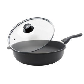 亚曼达钻钛炒锅深煎锅36cm