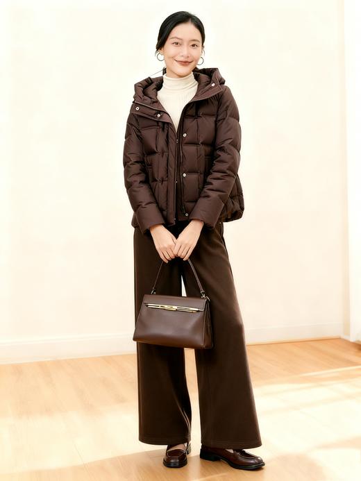 臣禾	【暖心鹅绒服-短款】连帽羽绒服 90白鹅绒	JZ254070215 商品图5