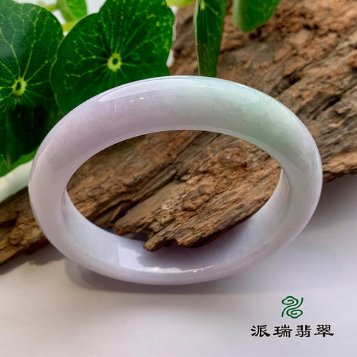 派瑞翡翠 翡翠手镯 糯种 浅紫 商品图0