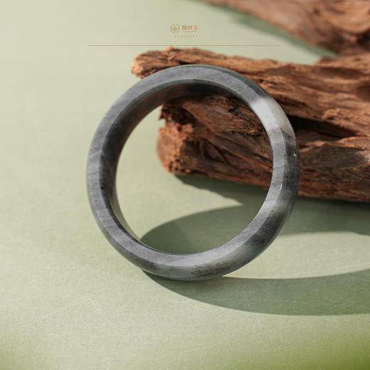 「松风落墨」墨玉青花手镯 商品图5