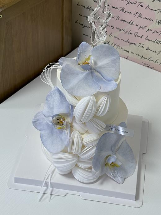 双层冰霜蝴蝶兰蛋糕 商品图0