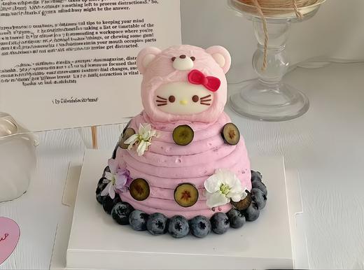 【小熊kitty系列3】叮当CAKE爆款生日蛋糕 商品图0