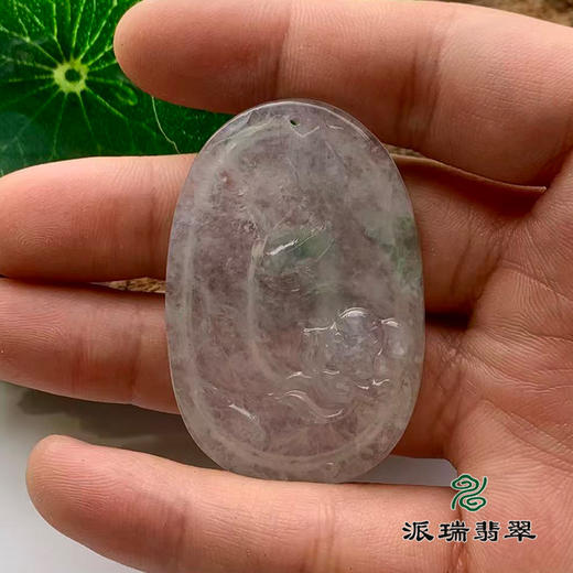 派瑞翡翠 翡翠挂件 糯冰 无色 商品图1
