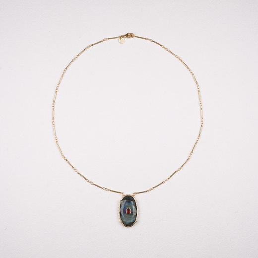 北京仓｜ROOM SERVICE-CHEEMA-拉长石 吊坠 项链［法国设计师］ 商品图4