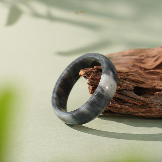 「松风落墨」墨玉青花手镯 商品图4