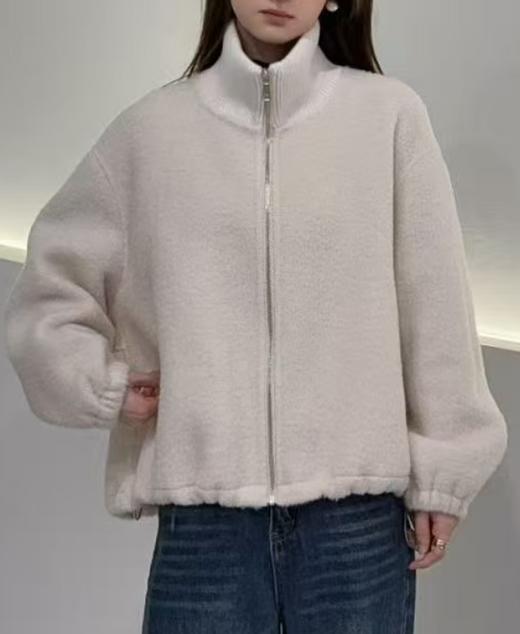 臣禾	【大翻领呢大衣】落肩拼接立翻领羊毛呢外套	JZ254080215 商品图4