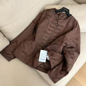 【特价不退换】【预售7天】良木礼鹅绒国风外套（D251101461）