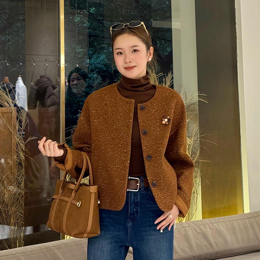 【预售7天】良木礼羊毛短款外套（D102814） 商品图4