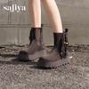 预售|Safiya/索菲娅流苏民族风坡跟厚底侧拉链百搭复古西部短靴2025SFD4116408 商品缩略图7