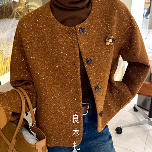 【预售7天】良木礼羊毛短款外套（D102814） 商品图2